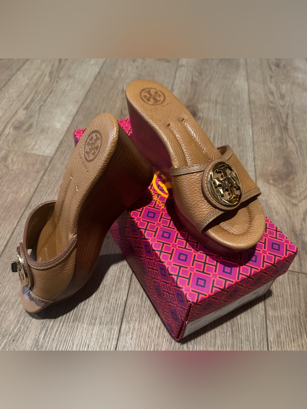 Tory Burch Selma mid wedge Slide Sandals
